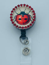 Load image into Gallery viewer, Ladybug Badge Reel