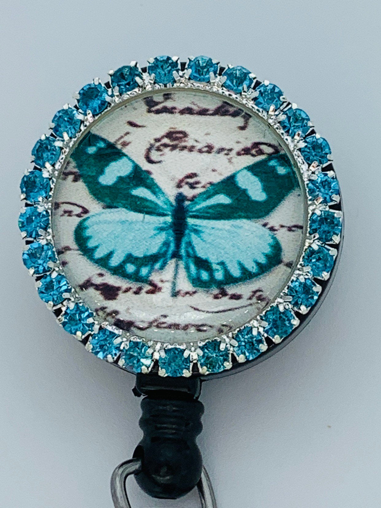 Turquoise Butterfly Badge Reel – ST Designs of Texas